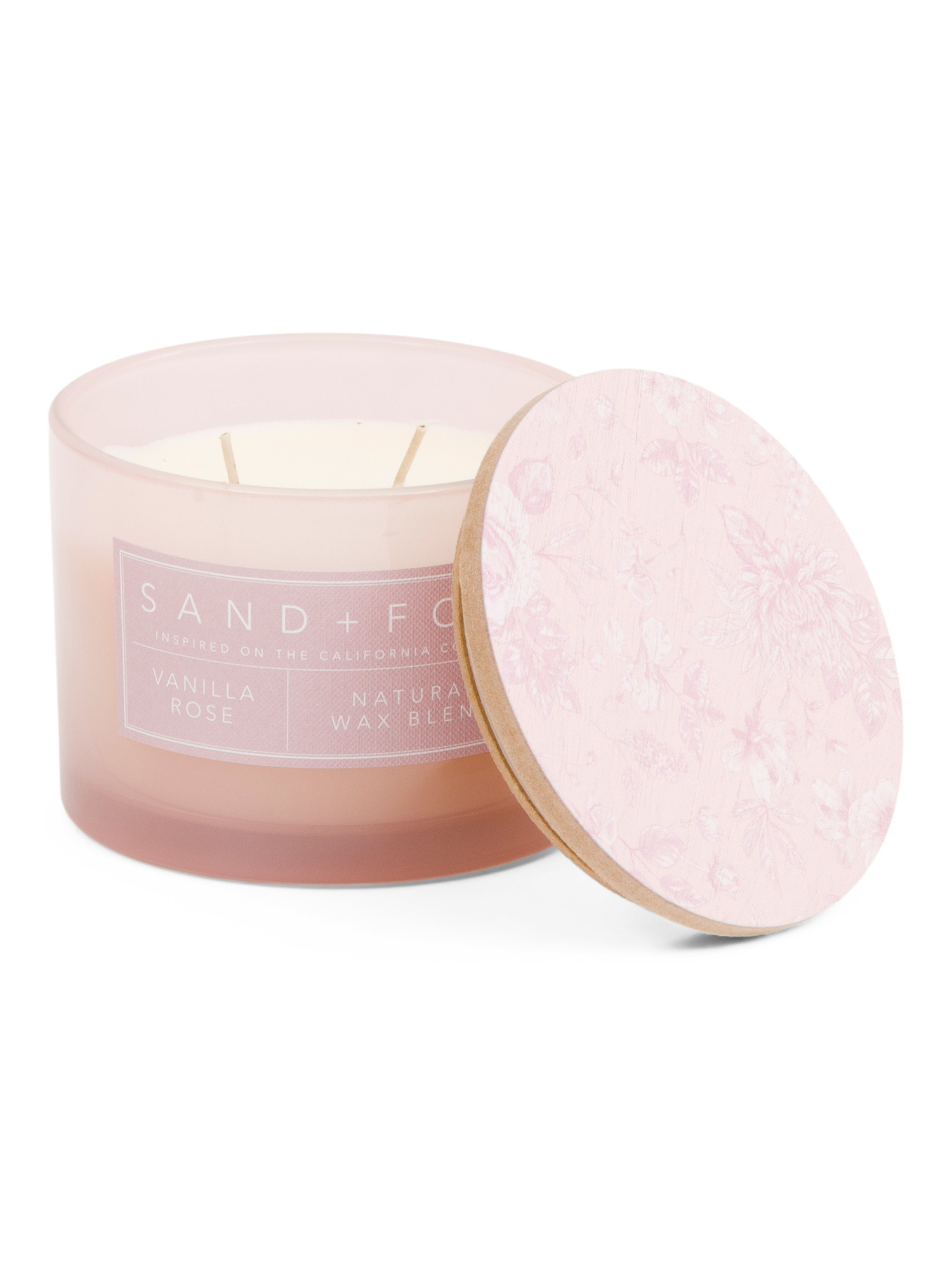 12oz Toile Vanille Rose Candle | TJ Maxx