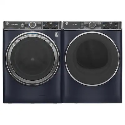 GE UltraFresh Stackable Smart Front Load Washer & Electric Dryer Set with Sanitize Cycle in White | Lowe's