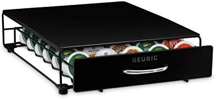 Keurig Under Brewer Storage Drawer, Coffee Pod Storage, Holds Upto 35 Keurig K-Cup Pods, Black | Amazon (US)
