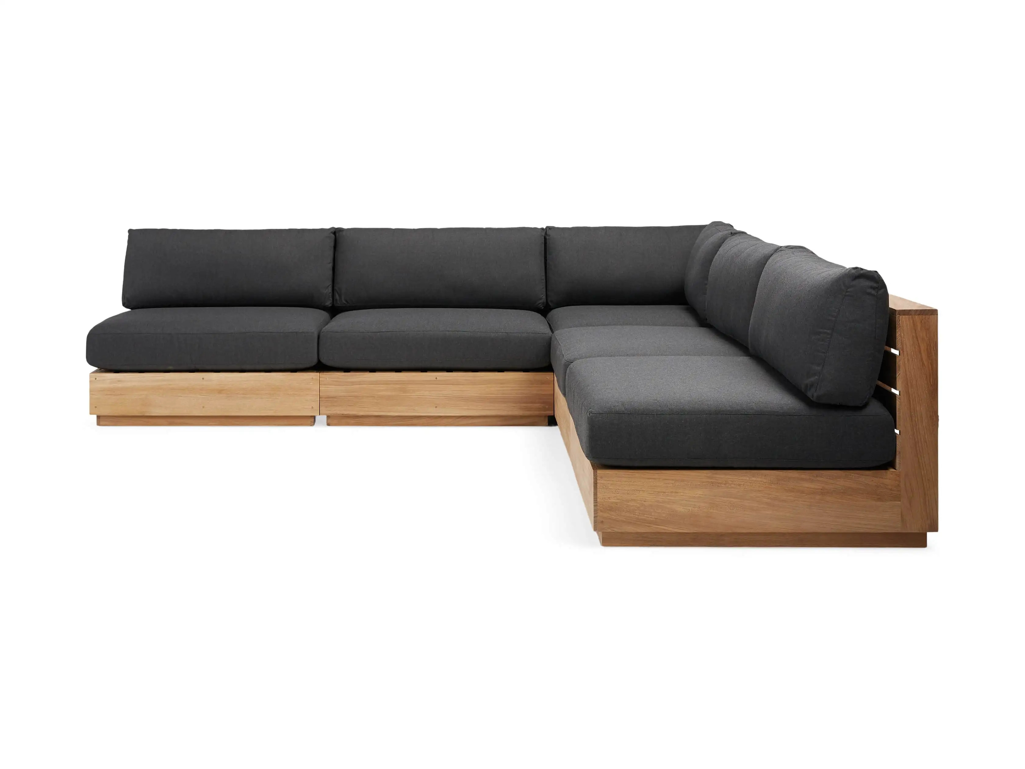 Bal Harbour Outdoor Teak Five Piece Corner Sectional | Arhaus | Arhaus