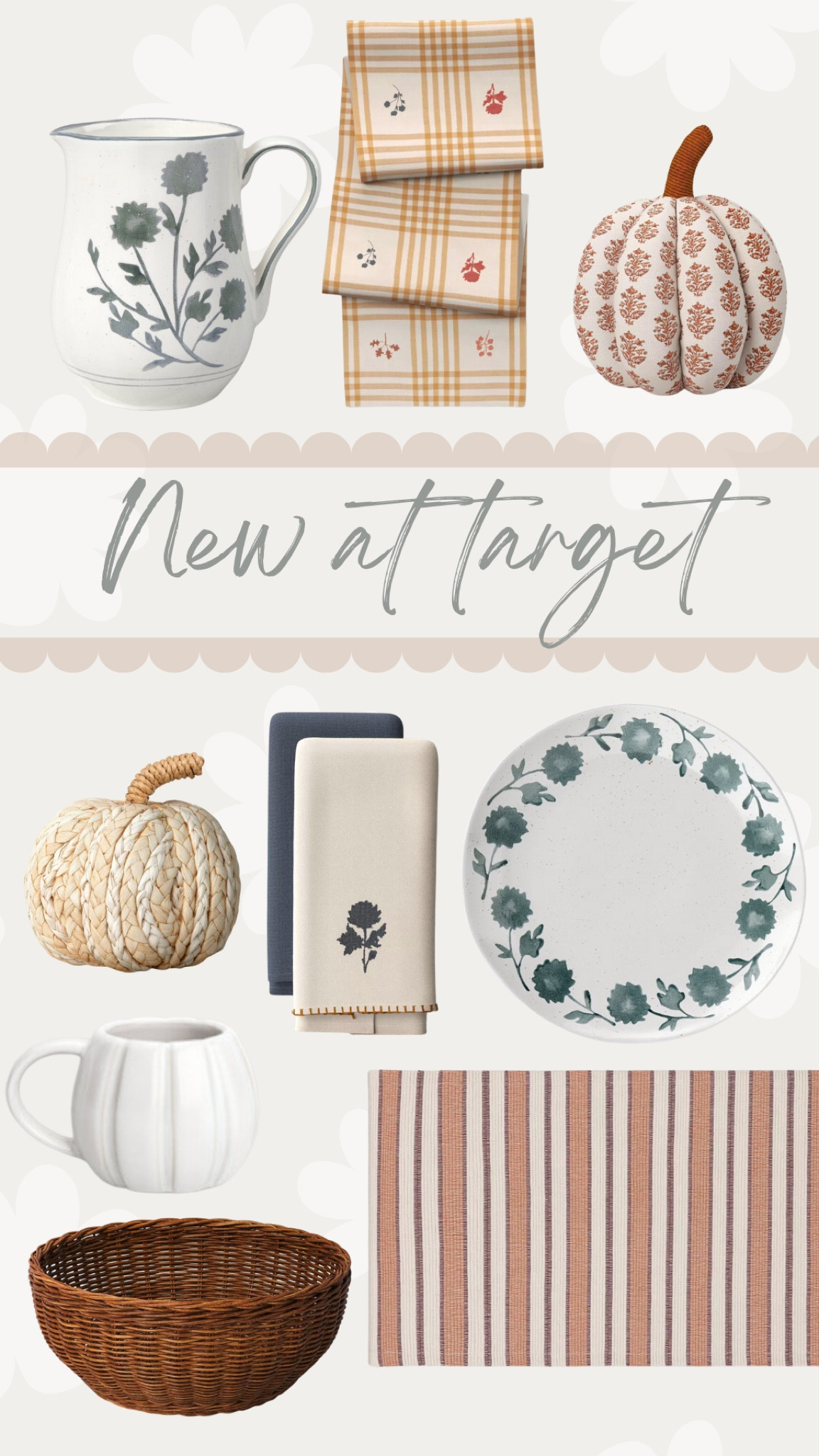 New at Target! 

THEBLOOMINGNEST target fall kitchen decor new fall home 

#LTKHome #LTKFindsUnder50 #LTKSeasonal
