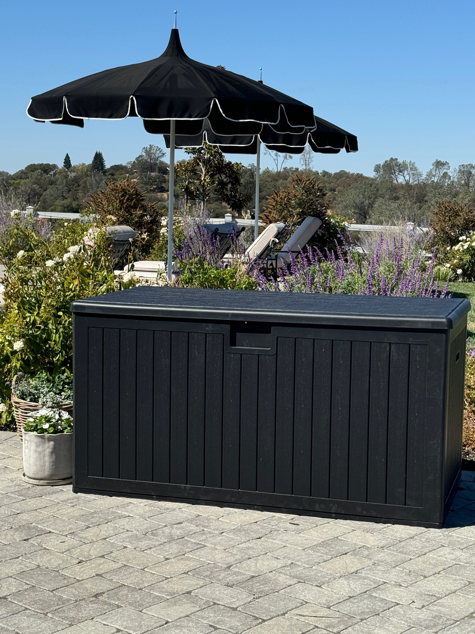 This 230 gallon deck box is storing 18 throw pillows, 4 chair cushions, 4 back cushions and a tumbling mat!  Amazing outdoor storage!  I can’t imagine how many toys it would store!

#LTKFamily #LTKHome #LTKSaleAlert