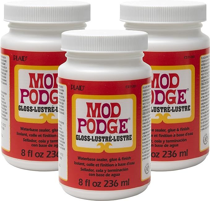 Mod Podge CS11201 Waterbase Sealer, Glue and Finish, 8 oz, Gloss | Amazon (US)