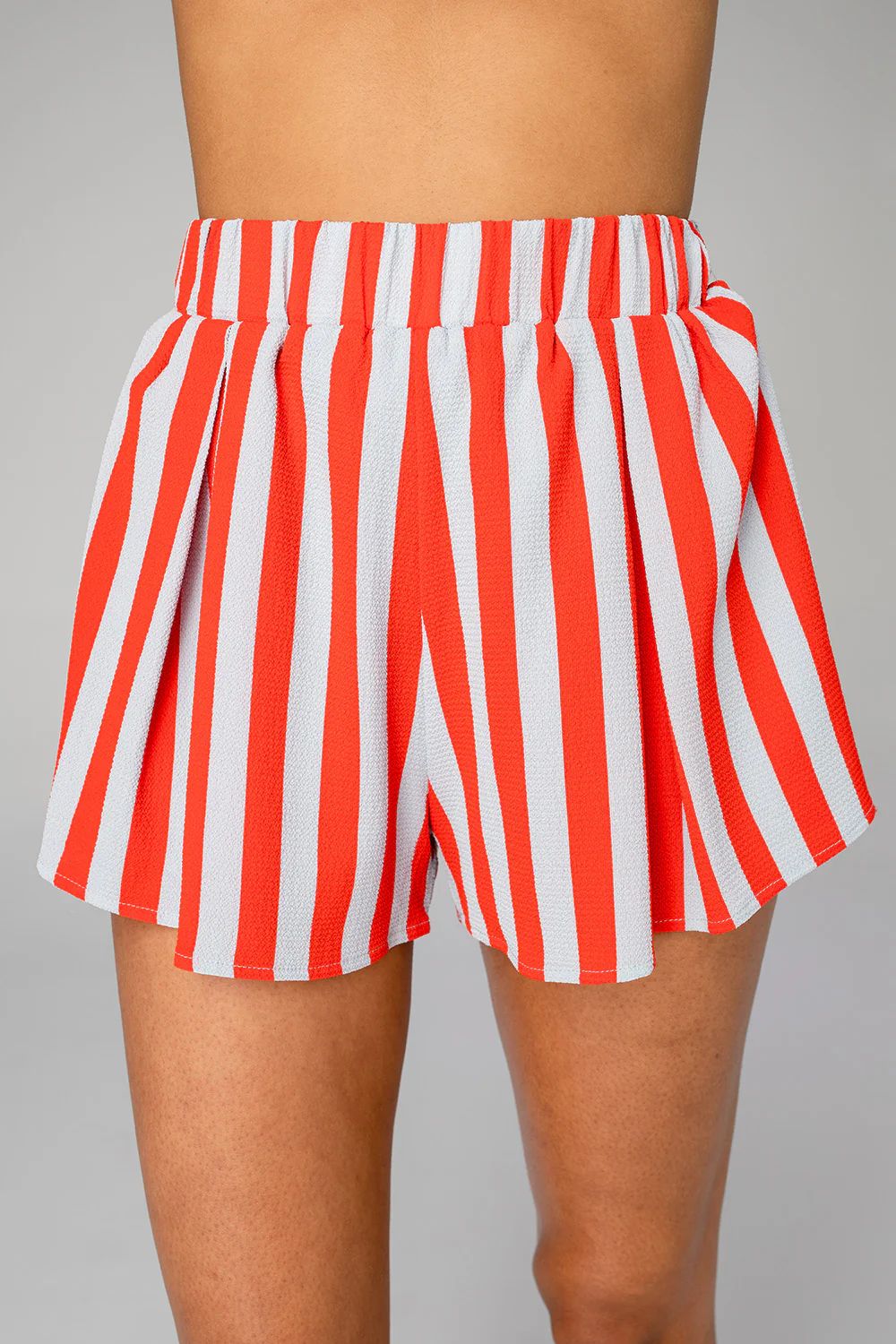 Shirley Elastic High-Waisted Shorts - Nautical | BuddyLove