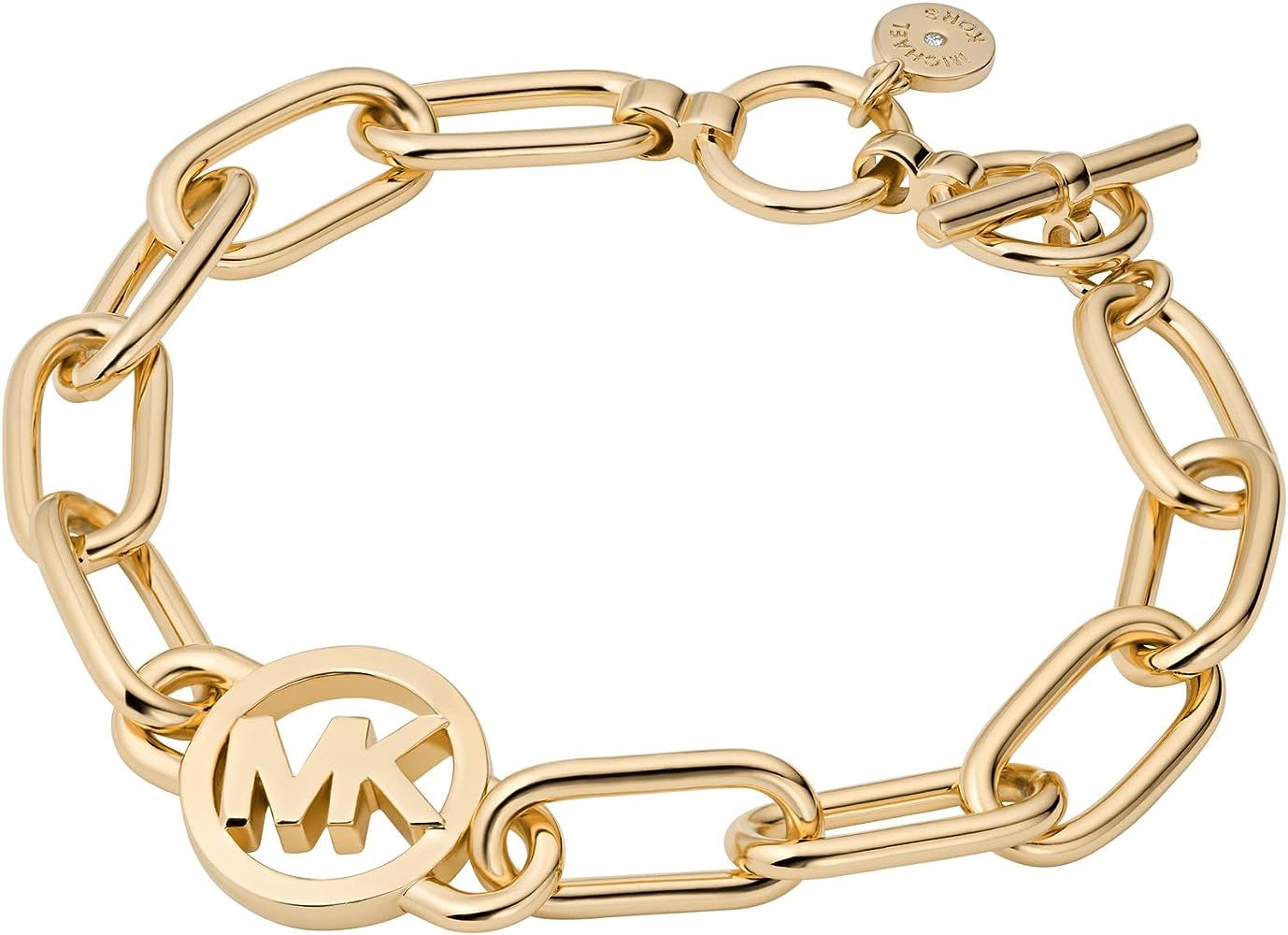 Michael Kors Women's Stainless Steel Chain Bracelet with Crystal Accents | Amazon (US)