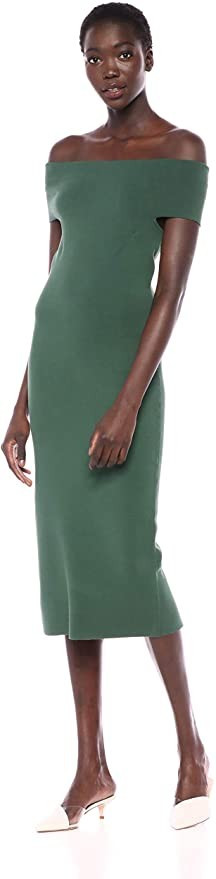 Lark & Ro Women's Off the Shoulder Sheath Sweater Dress | Amazon (US)