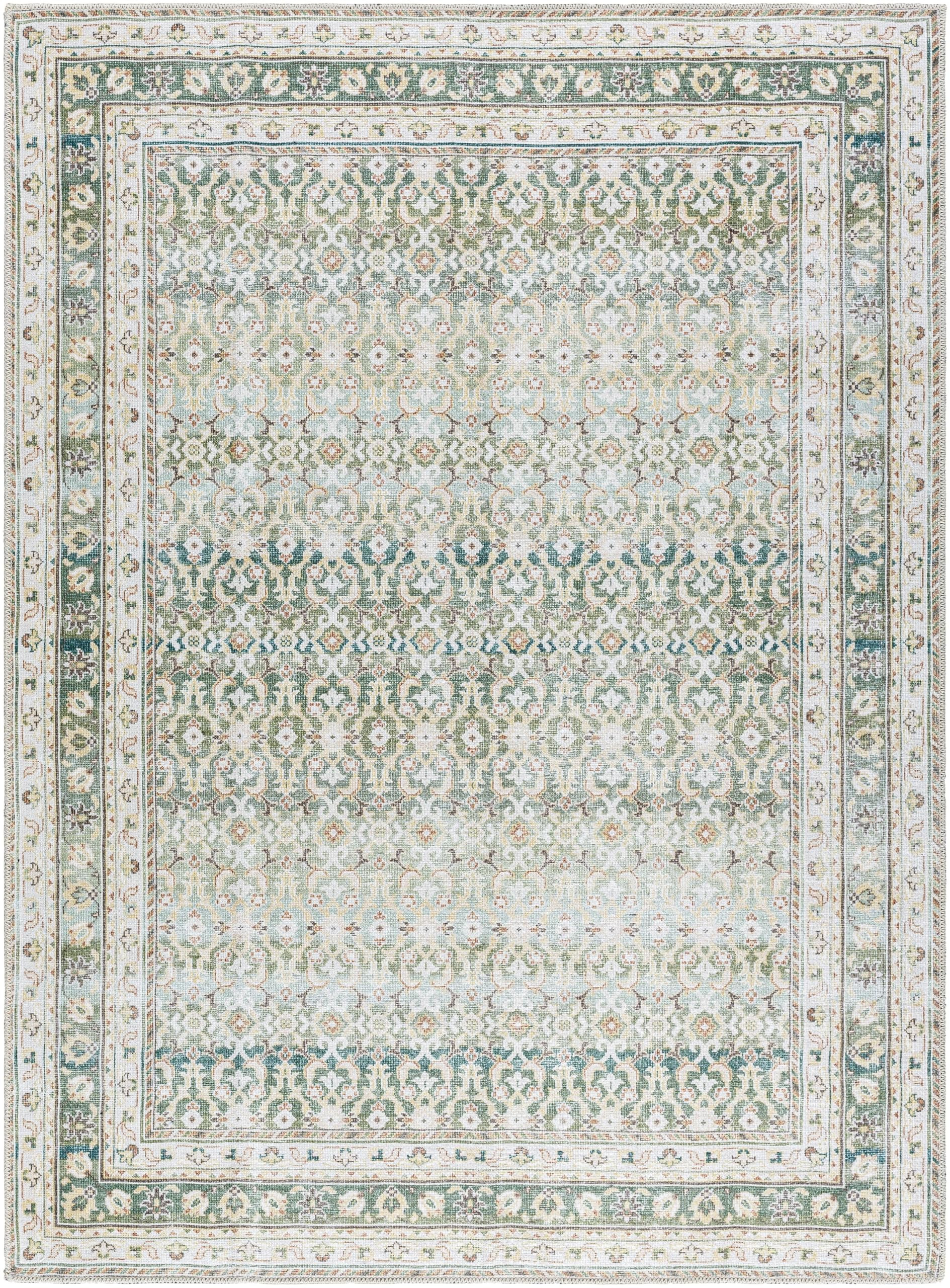 Livabliss x Our PNW Home Rainier Updated Traditional Washable Area Rug, 7'10" x 10'2", Green | Amazon (US)
