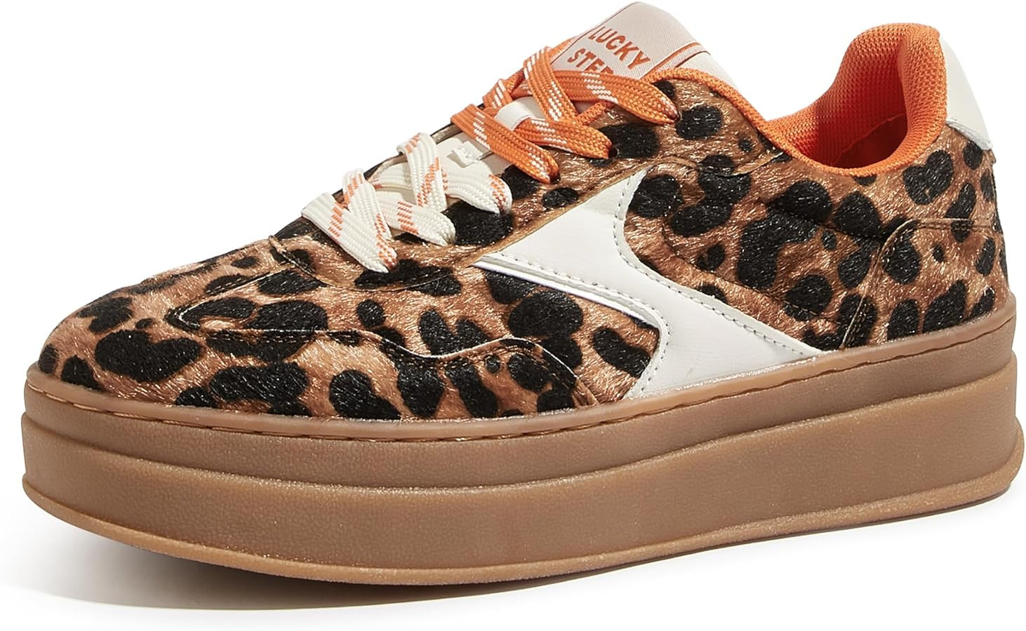 LUCKY STEP Platform Retro Sneakers for Women Fashion Casual Gum Thick Sole Rubber Sole Comfort Sk... | Amazon (US)