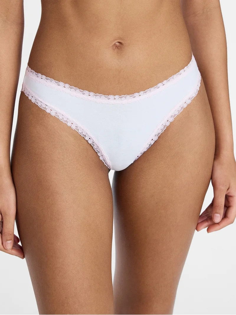 No Boundaries Cotton Lace Hi Cut Bikini Women's and Women's Plus, Sizes XS-XXXL | Walmart (US)