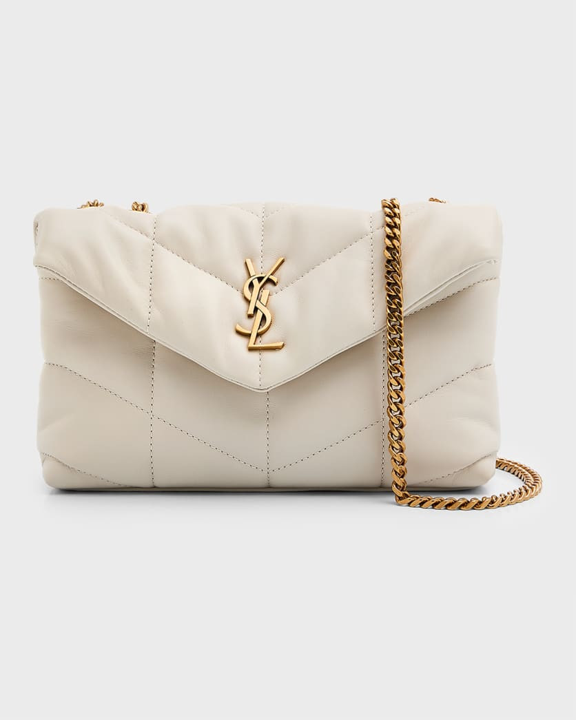 Lou Puffer Toy YSL Shoulder Bag in Quilted Leather | Neiman Marcus