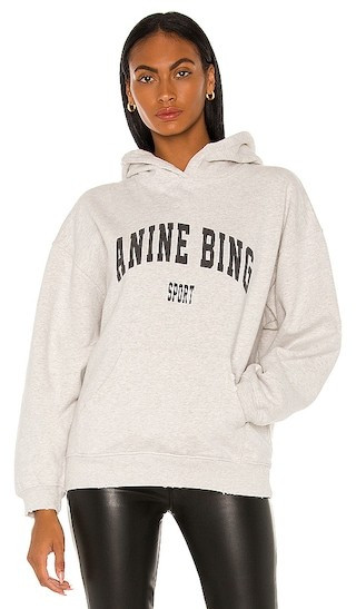 ANINE BING Sport Harvey Sweatshirt in Grey. | Revolve Clothing (Global)