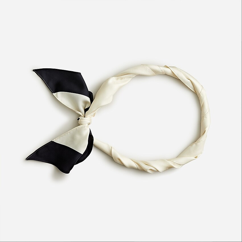Tapered silk scarf | J. Crew US