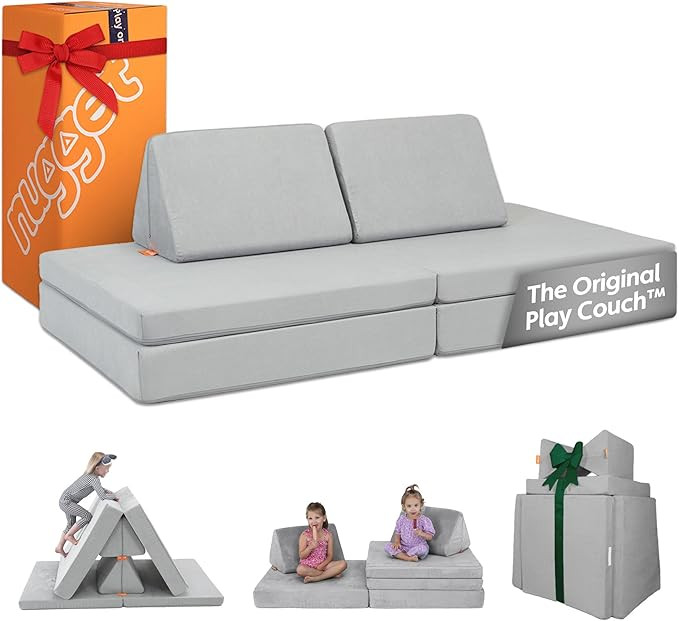 Nugget - The Original Play Couch for Kids - Modular Foam Children's Sofa for Playroom, Imaginatio... | Amazon (US)