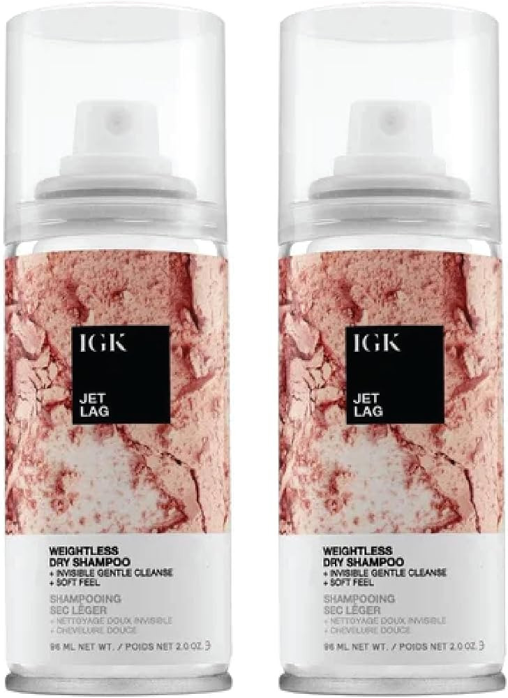 IGK Jet Lag Invisible Dry Shampoo Travel Size | Weightless Buildable Formula+ Finely Milled Volca... | Amazon (US)