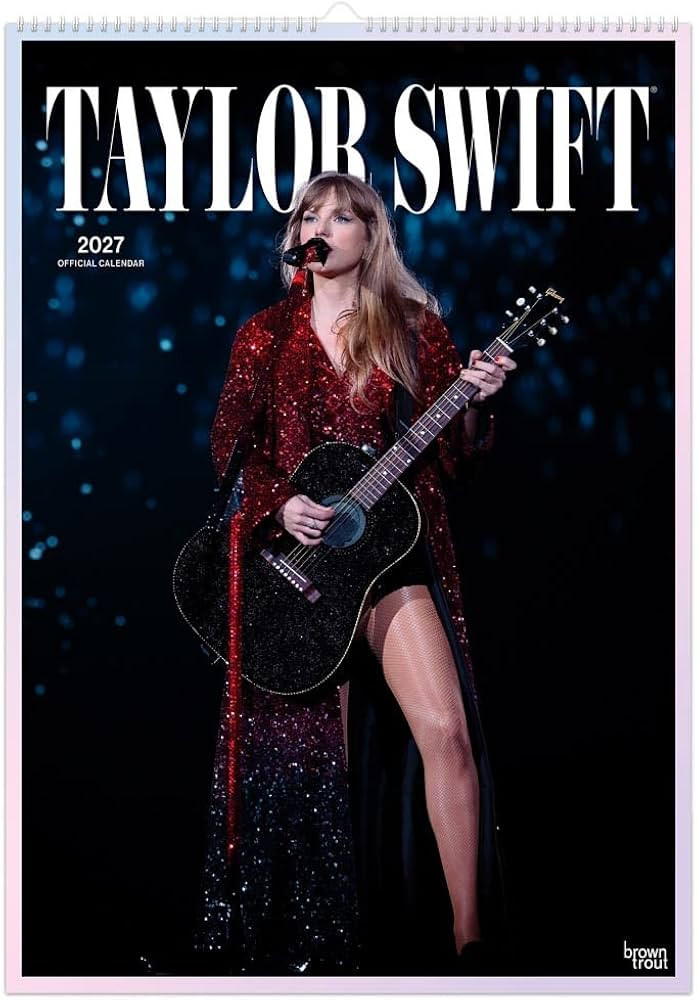 Taylor Swift OFFICIAL | 2027 11.7 x 16.5 Inch (Hanging) Monthly A3 Poster Wall Calendar | BrownTr... | Amazon (US)