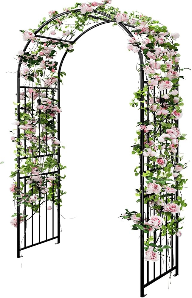 YITAHOME Garden Arch Trellis, Metal Garden Arbor for Climbing Plants Outdoor, Wedding Arches for ... | Amazon (US)