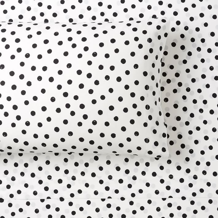 The Emily & Meritt Painted Dot Sheet Set | Pottery Barn Teen