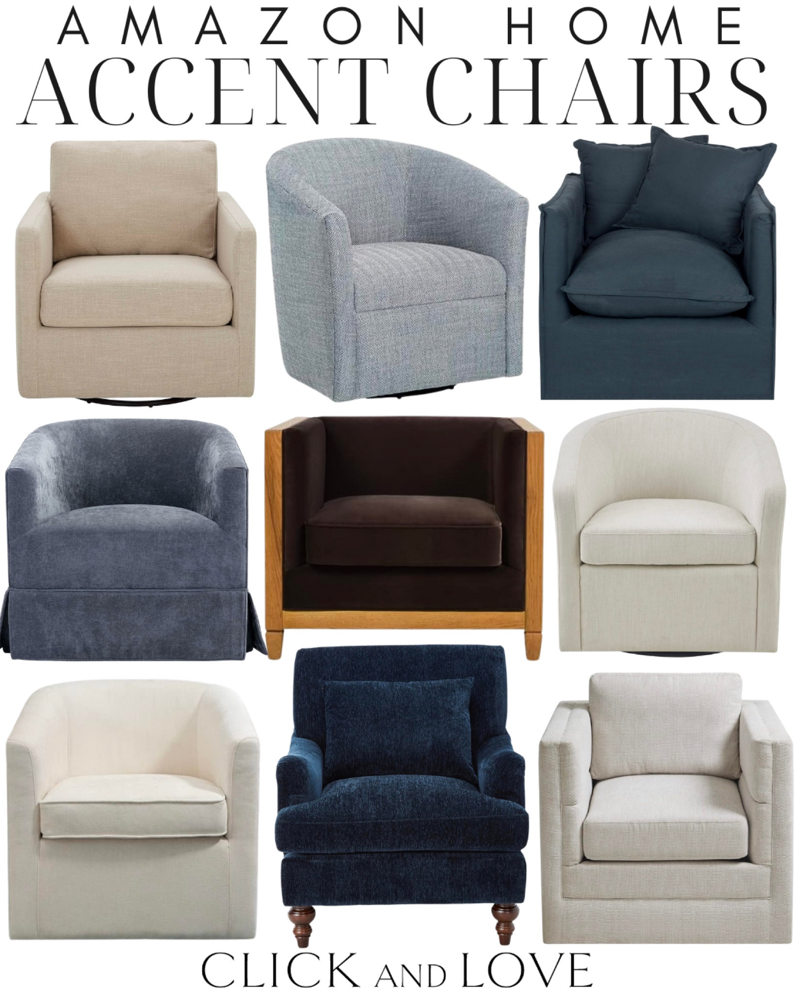 Amazon accent chair finds! Update your seating area or living space with these fresh finds 🪑 I love all of the swivel options!

Accent chair, armchair, swivel chair, upholstered chair, velvet chair, neutral chair, blue chair, budget friendly accent chair, modern accent chair, traditional accent chair, velvet chair, blue accents, living room, seating area, Amazon, Amazon home, Amazon must haves, Amazon finds, Amazon home decor, Amazon furniture #amazon #amazonhome

#LTKstyletip #LTKhome