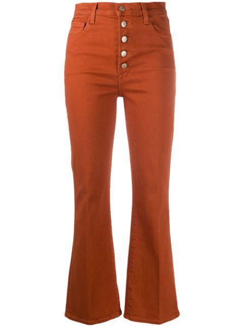 cropped flare trousers | Farfetch (US)