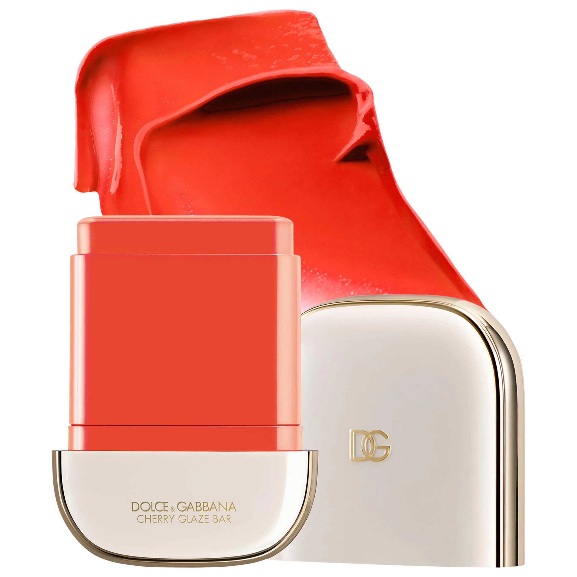 Dolce & Gabbana Cherry Glaze Bar 24H Lasting Glow & Waterproof Cream Blush Stick with Vegan Collagen 03 Cheeky Coral 0.38 oz/11 g | Sephora (US)