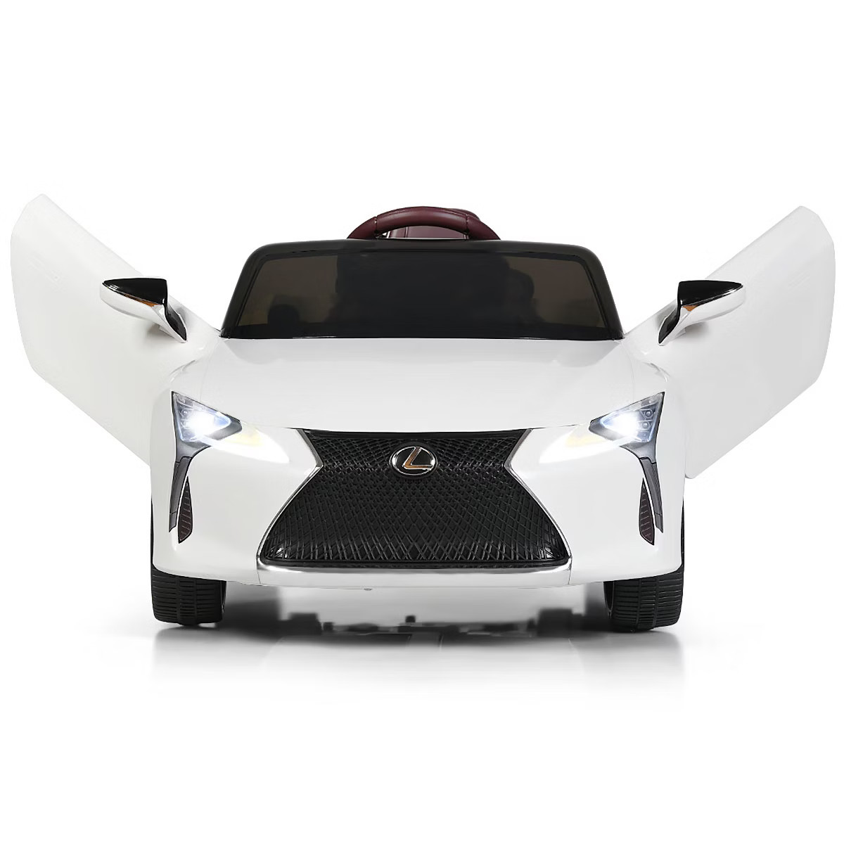 Costway 12V Kids Ride on Car Lexus LC500 Licensed Remote Control Electric Vehicle White | Target