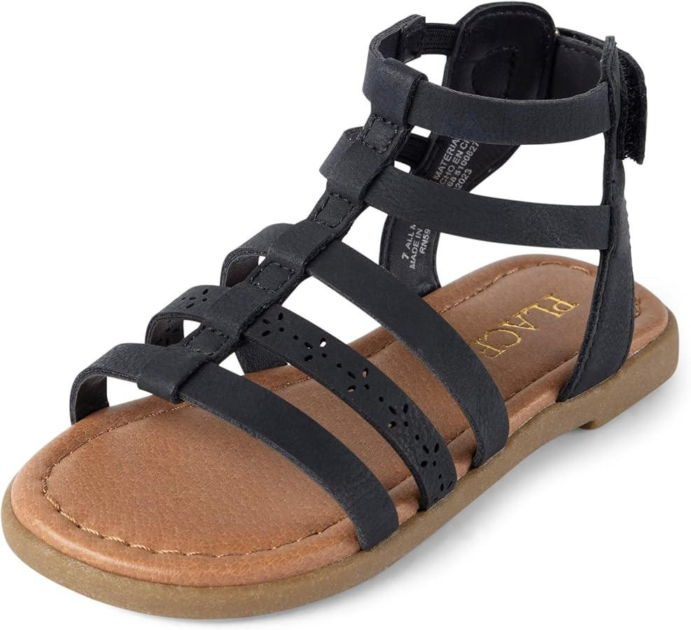 The Children's Place Baby-Girl's Toddler Gladiator Sandals | Amazon (US)