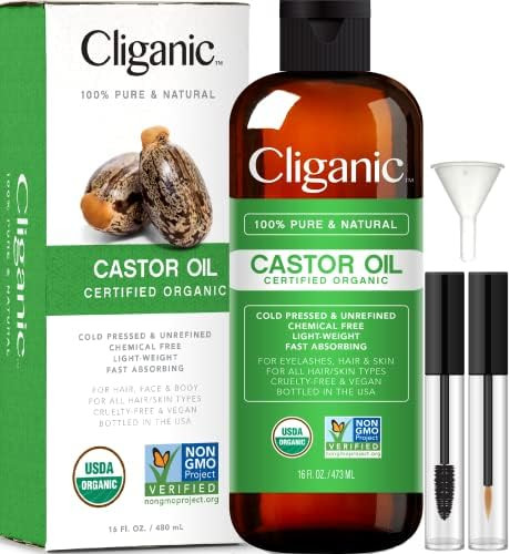 Cliginic USDA ORGANIC castor Oil, 100% Pure | Amazon (US)