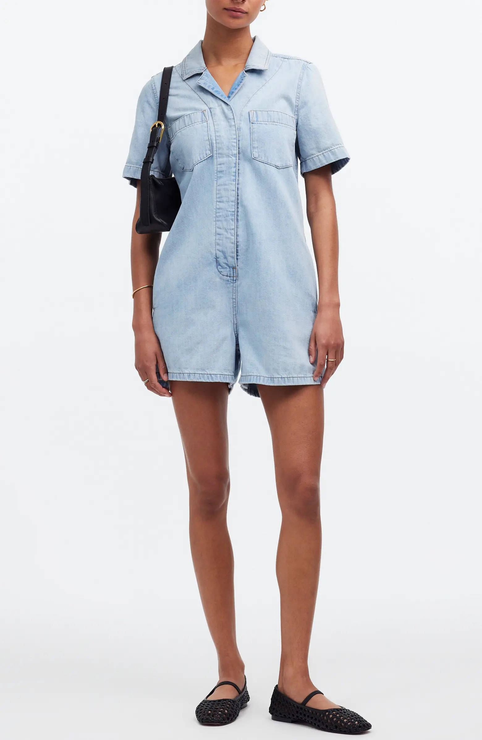 Denim Utility Romper | Nordstrom