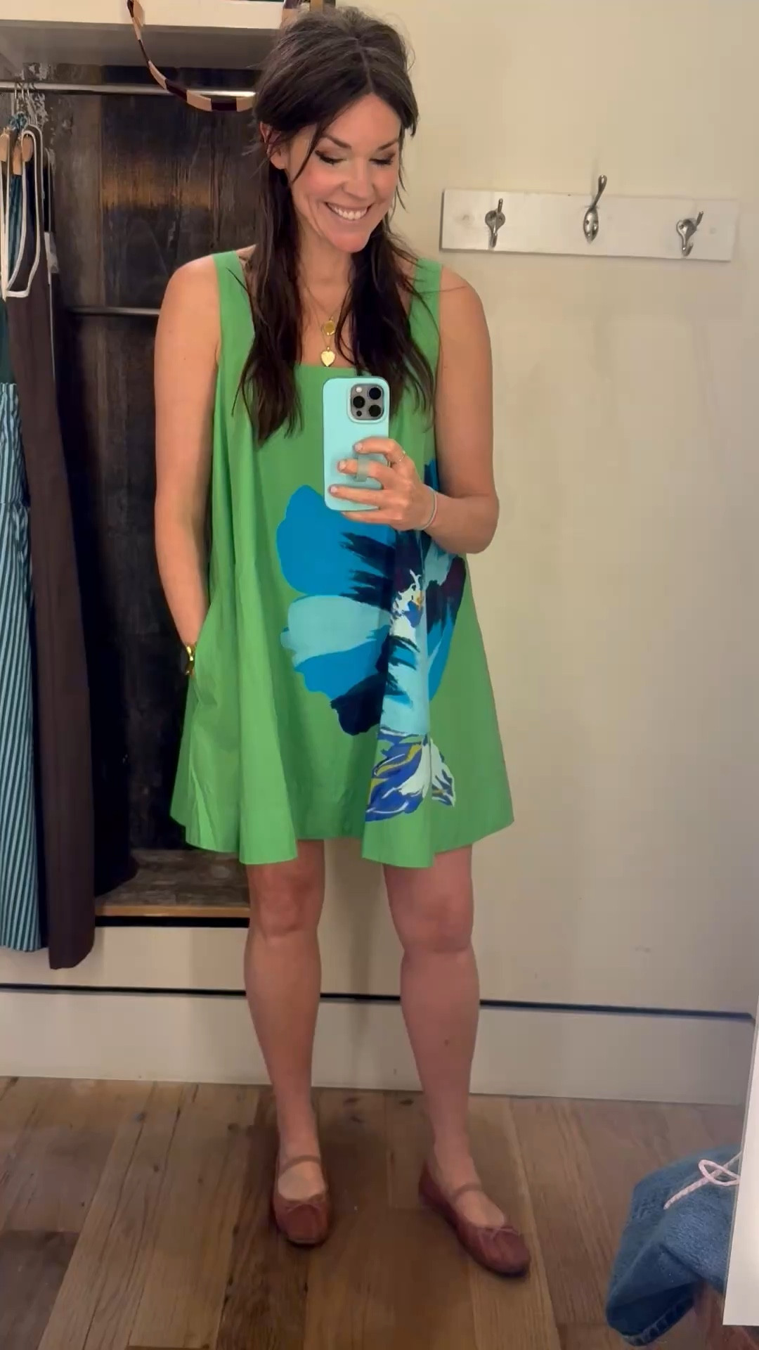 This dress is so cute!! I love the vibrant color and the swing skirt. It also has pockets! It does run large, I am wearing a medium and definitely would get a small if I took it home!

#LTKOver40 #LTKTravel #LTKSeasonal