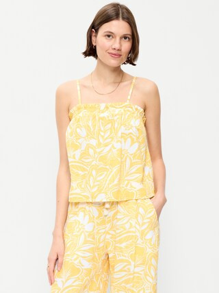 Crinkle Gauze Tank Top | Old Navy (CA)