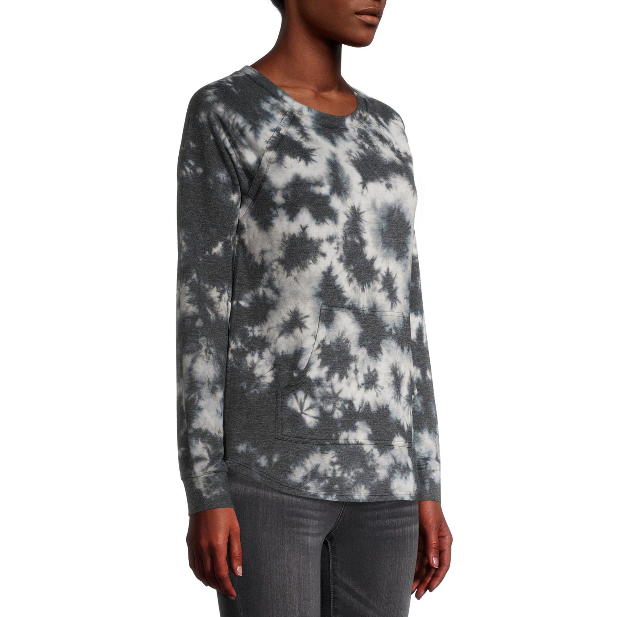 No Boundaries Juniors' Printed Pullover Sweatshirt | Walmart (US)