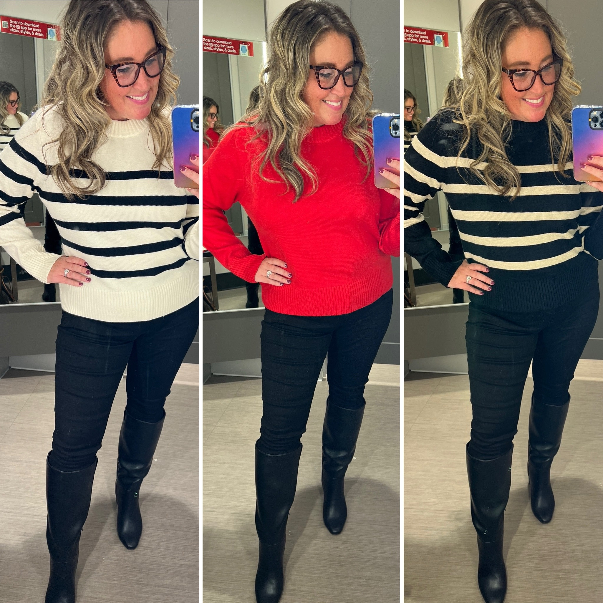 Cozy sweaters ❤️🤍🖤

#LTKOver40 #LTKMidsize #LTKFindsUnder50