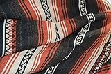Galaxy Reborn Mexican Blanket Handwoven Heavyweight Falsa in Rust 79 X 54 Premium Throw | Amazon (US)
