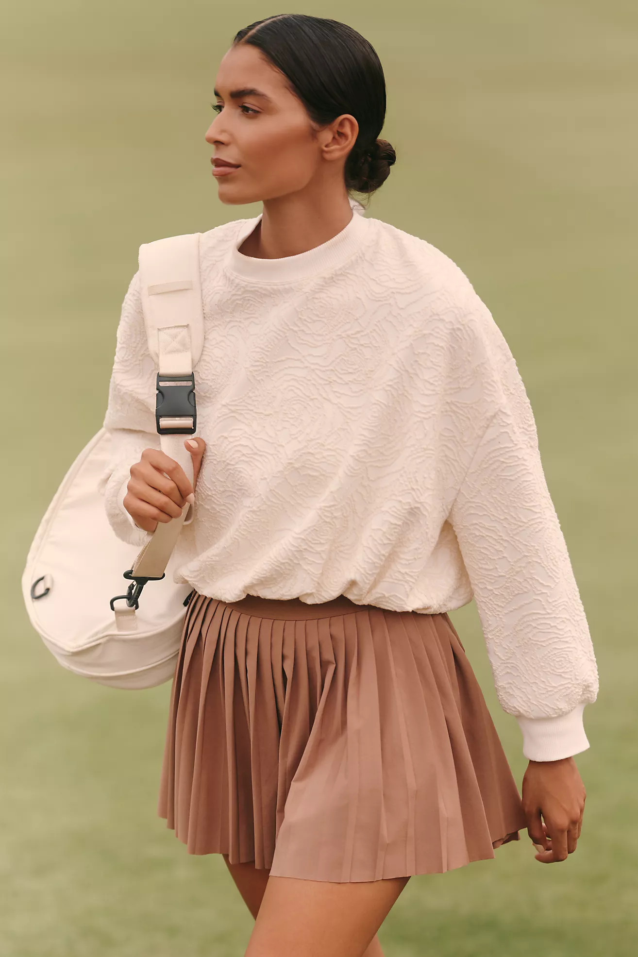 Daily Practice Textured Bubble Sweatshirt | Anthropologie (US)