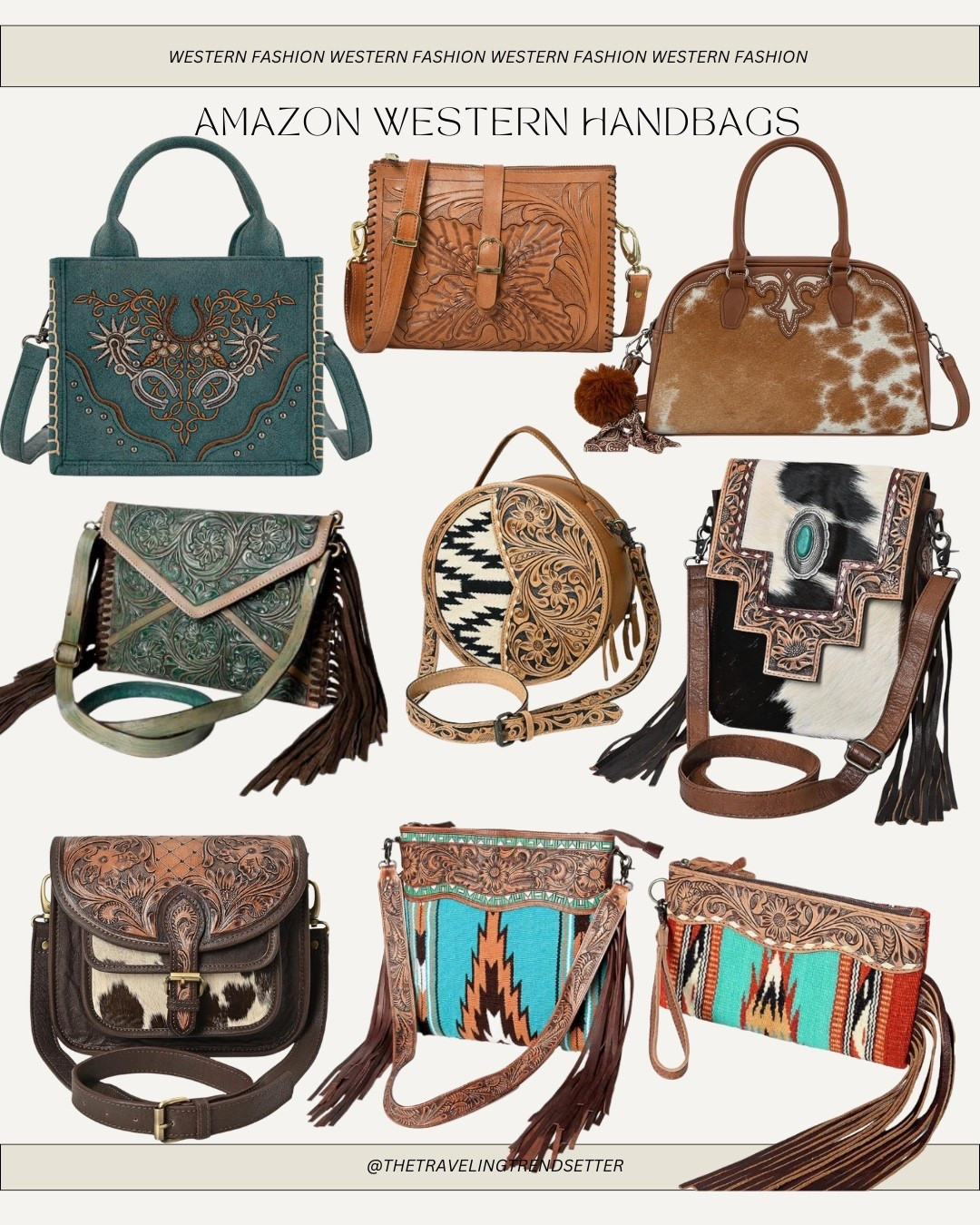 Western bags - handbags - purses / western fashion for festivals - rodeo -
Cowgirl 

#LTKFestival #LTKdayinmylife #LTKWorkwear