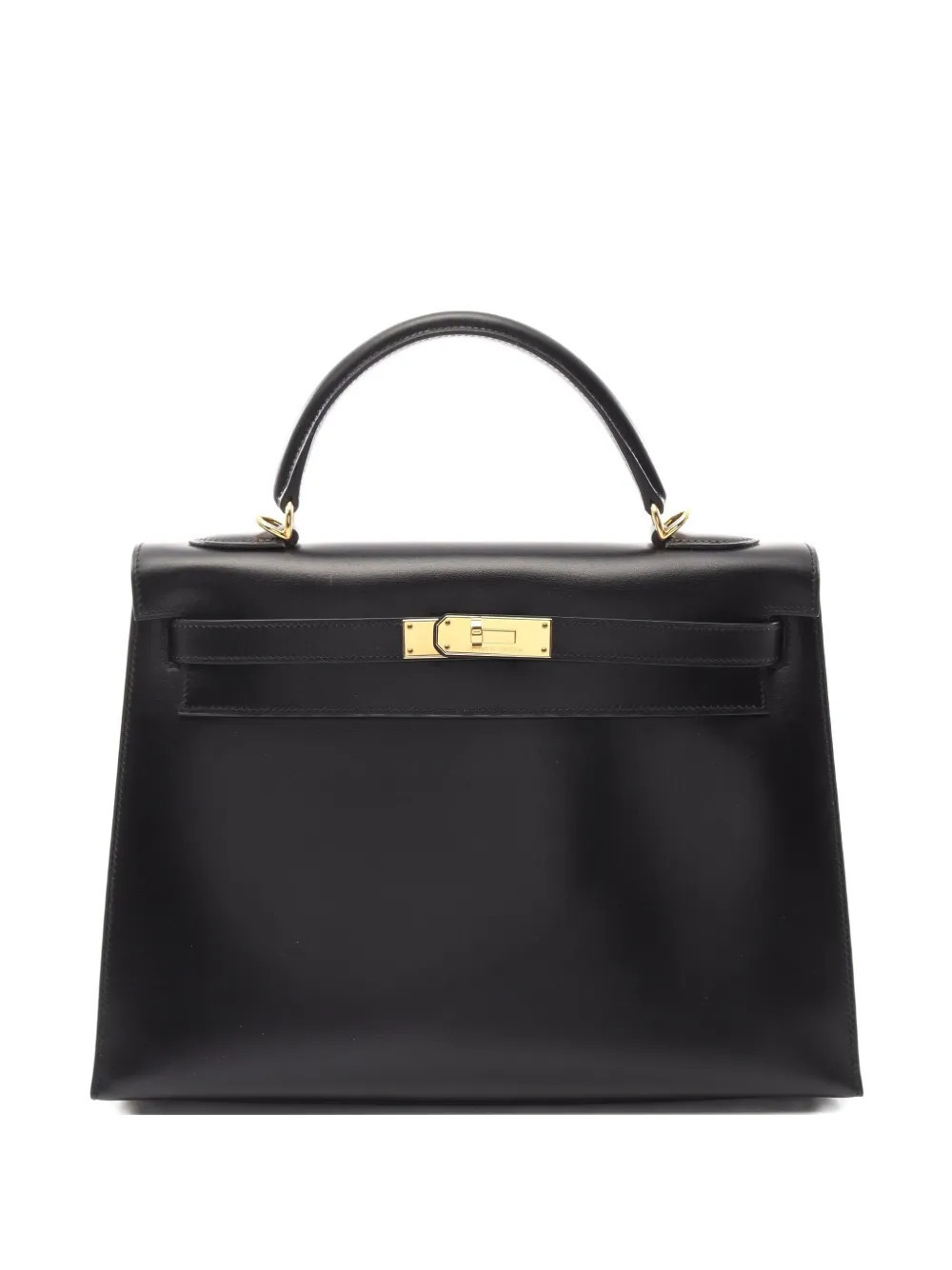 Hermès Pre-Owned 2006 Kelly Sellier 32 box calf tote bag - Black | Farfetch Global