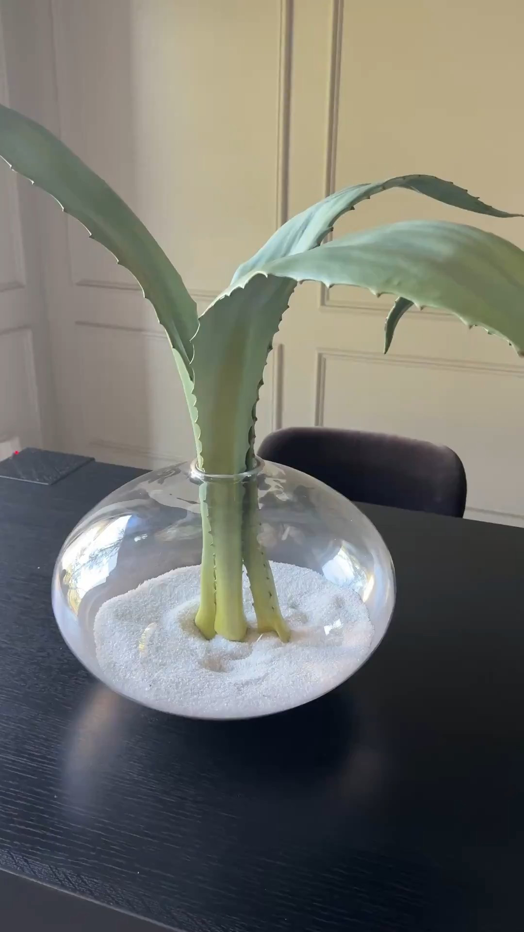 Glass blown vase and faux aloe leaf 

#LTKOver40 #LTKHome