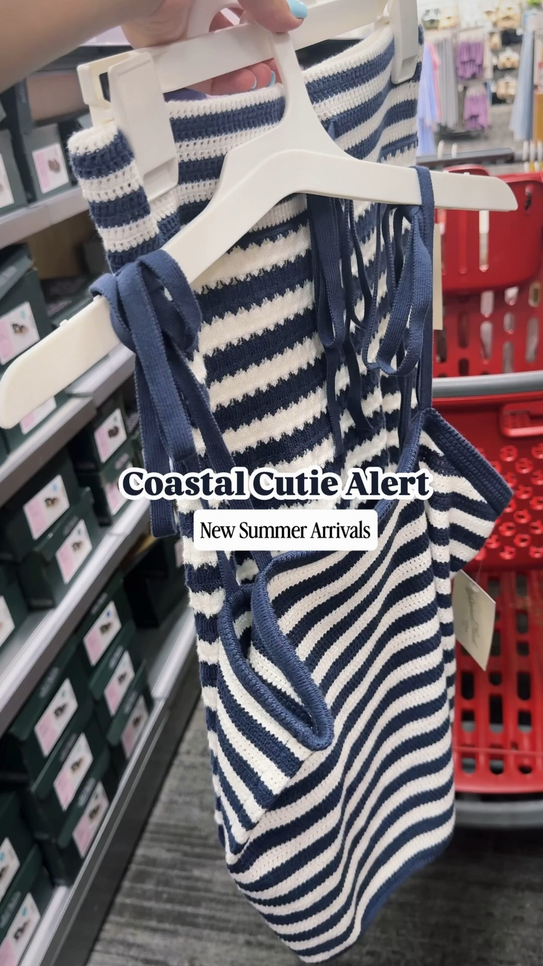 ✨Spend $60+, Save $15 off✨

Oh Hello👋Coastal Cutie Alert🌊 The classic coastal-inspired striped top paired with the soft mini skirt create the perfect effortless-chic summer look! Who’s ready to live the coastal life one outfit at a time?! 😉💙🏝️
@Target #target #targetstyle #targetdeals #vacationoutfits #summerlooks #newattarget #crochetset #resortstyles