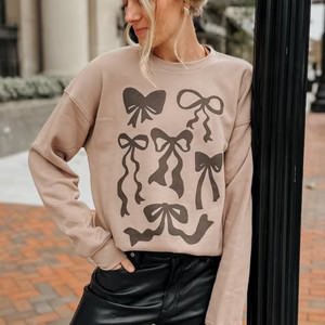 Black Sketch Bows Sweatshirt | Mountain Moverz