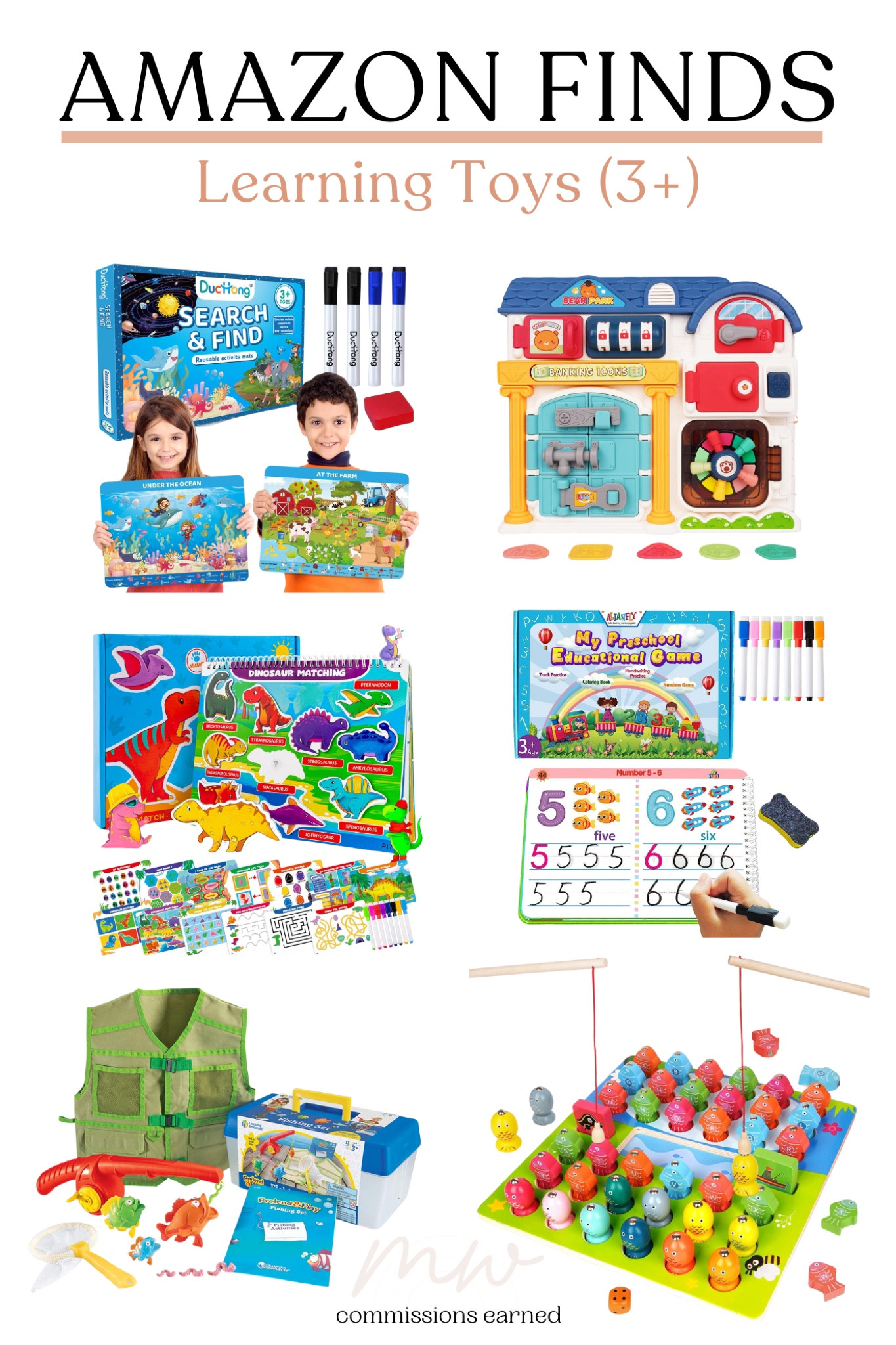 Learning toys (3+) on Amazon! These are great to have to help keep learning fun for your toddler! 

#LTKKids #LTKBaby