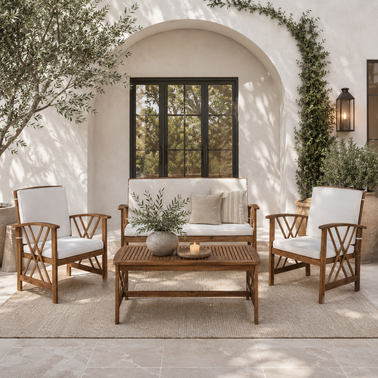This patio set looks WAY more expensive than it is 😍

#patiodecor #outdoorfurniture #backyardinspo #outdoorliving #neutralhome #patioinspo #cozyoutdoorspace #modernorganic #homedecorideas #summerdecor

#LTKSeasonal #LTKHome #LTKSaleAlert
