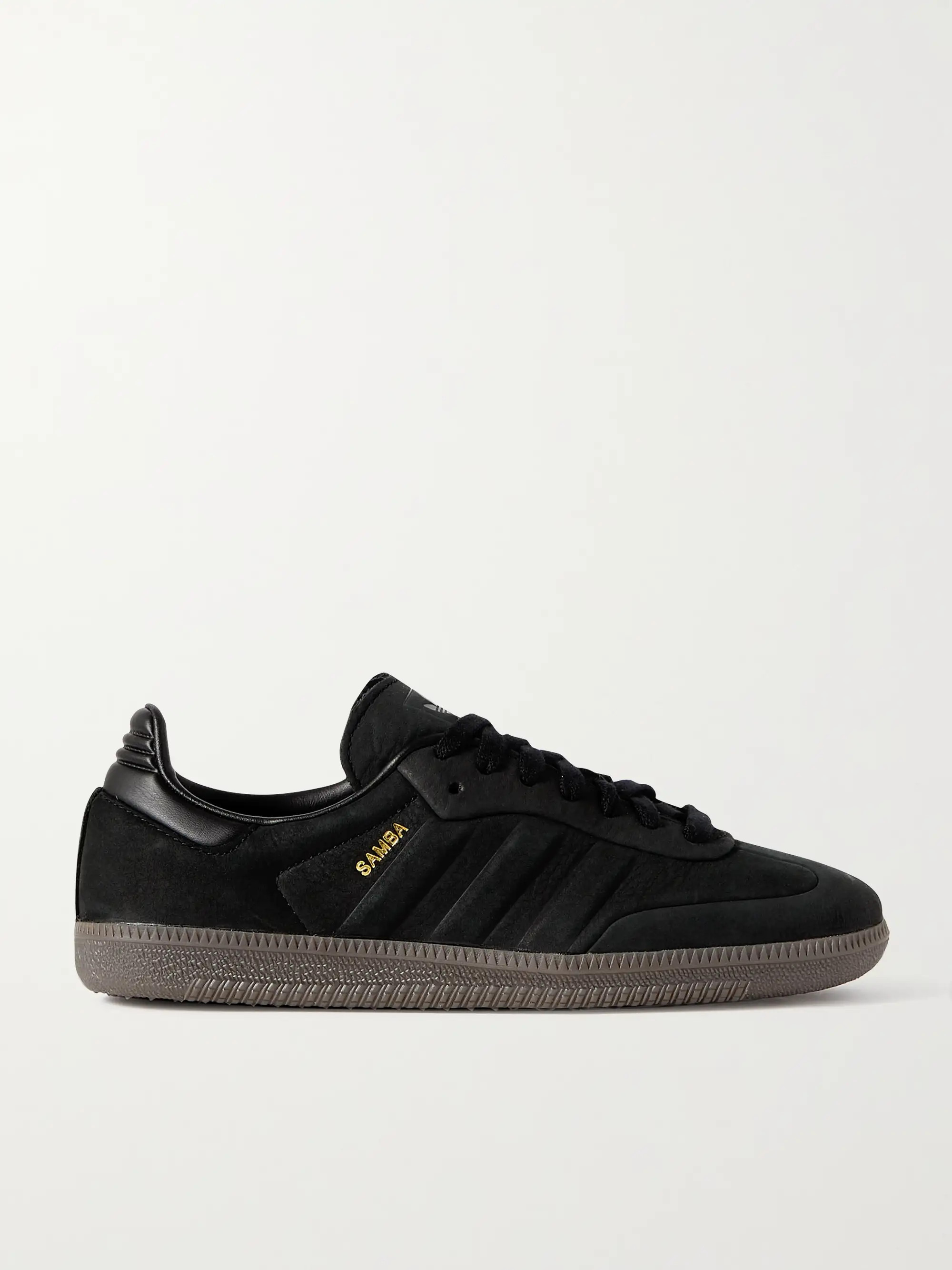 Samba OG leather-trimmed nubuck sneakers | NET-A-PORTER (UK & EU)