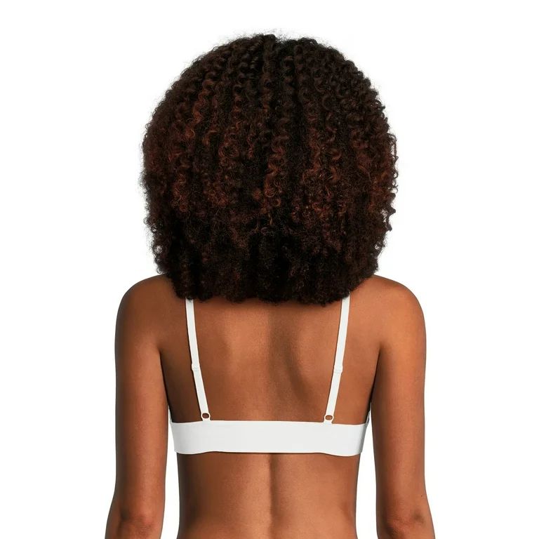 No Boundaries Juniors' Lettuce Edge Triangle Bralette, Sizes S-3XL | Walmart (US)