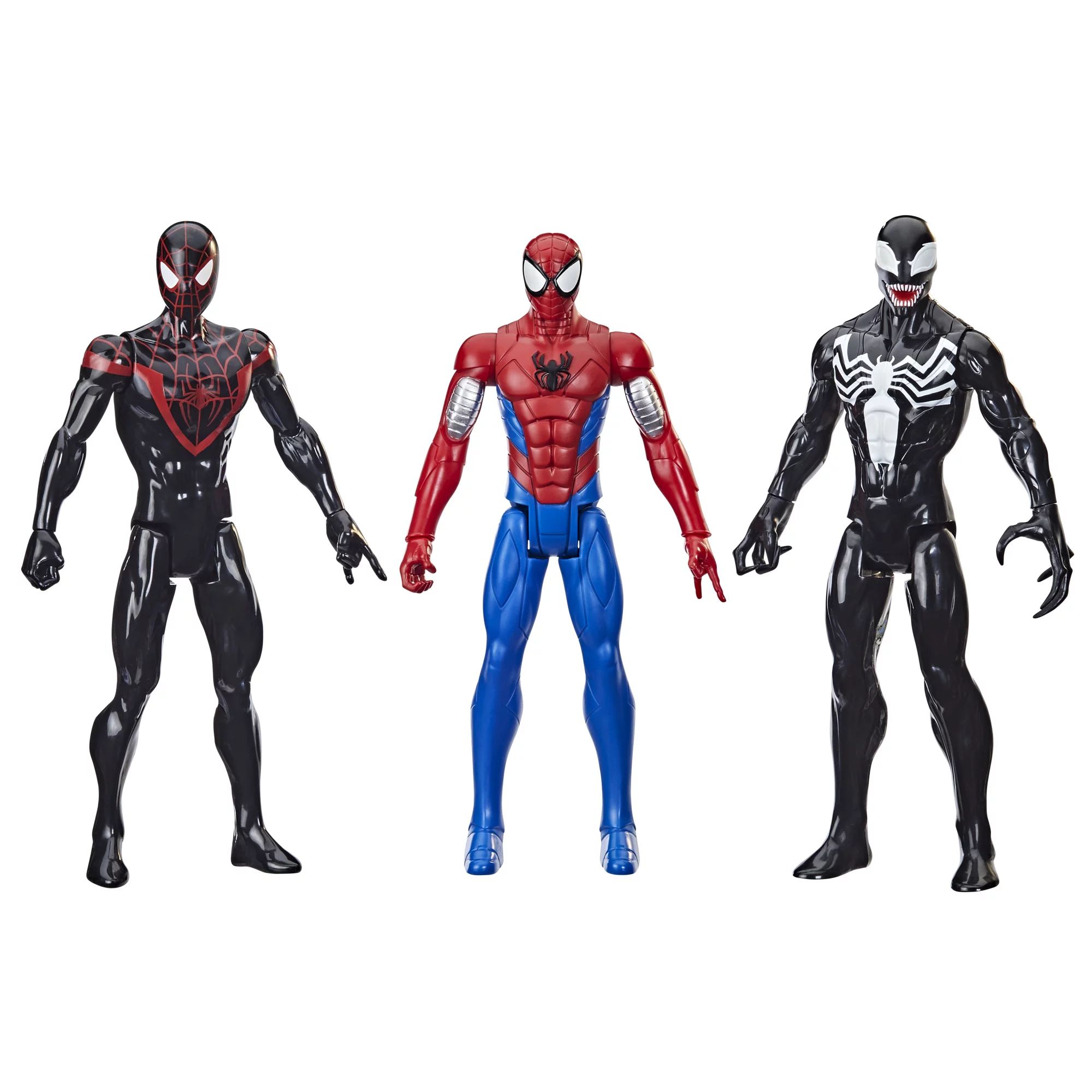 Marvel Spider-Man Titan Hero Series Spider-Man (Miles Morales) Armored Venom 3-Pack - Walmart.com | Walmart (US)