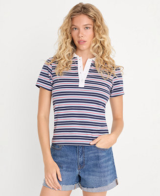 Women's Short-Sleeve Polo Shirt | Macy's