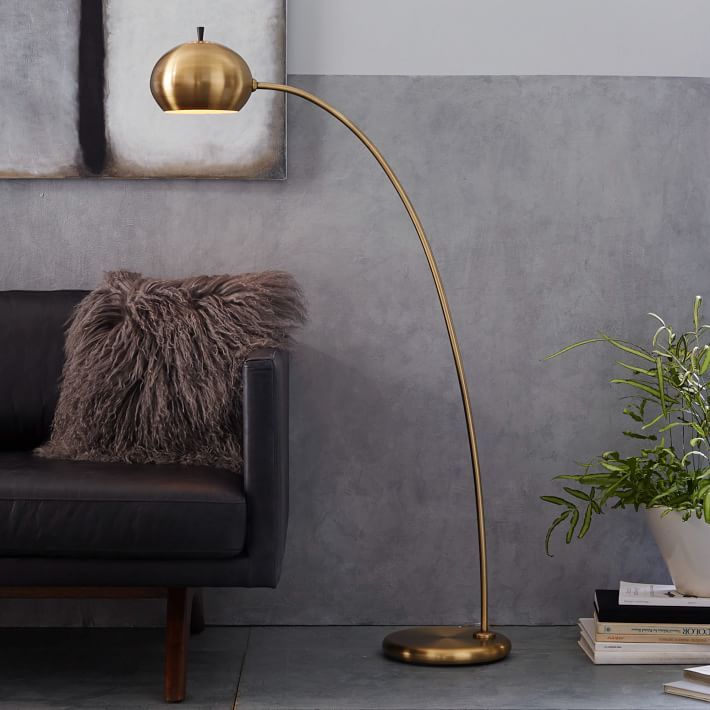 Petite Arc Metal Floor Lamp (54") | West Elm (US)