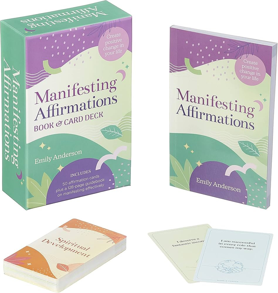 Manifesting Affirmations Book & Card Deck: Create Positive Change in Your Life. Includes 50 Affir... | Amazon (US)