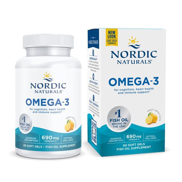 Nordic Naturals Omega-3 Softgels, Lemon, 690 mg | Walmart (US)