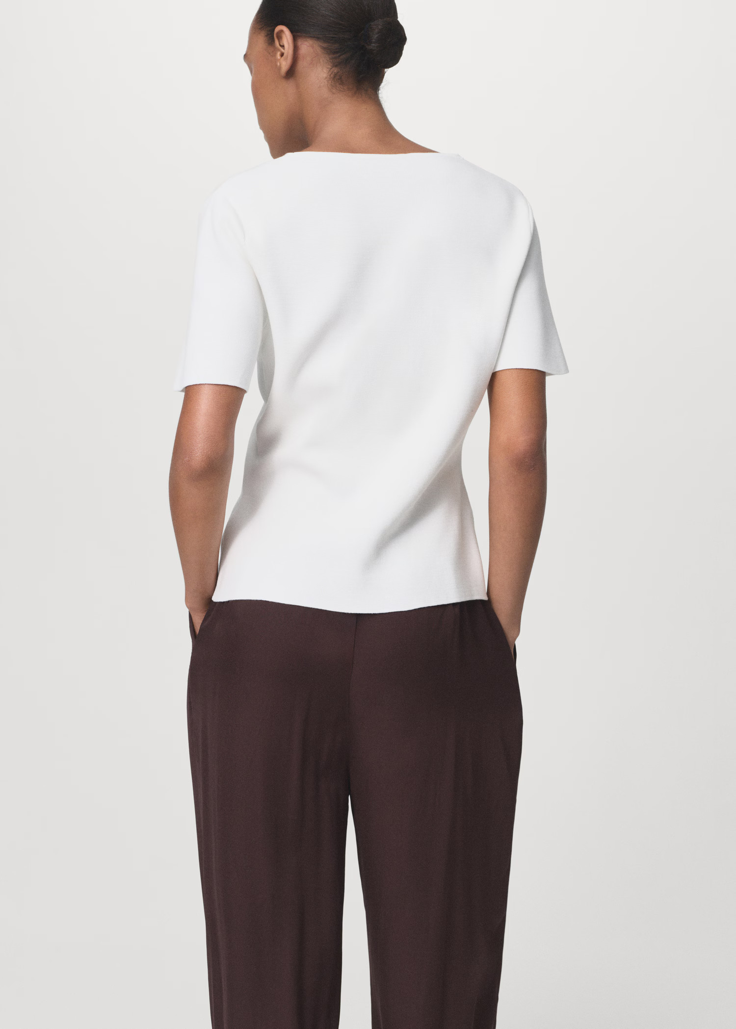 Knitted cardigan with jewel button - Women | MANGO United Kingdom | MANGO (UK)