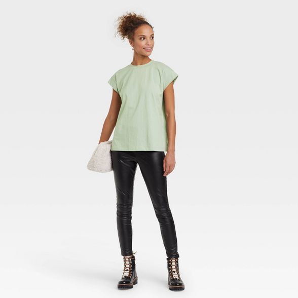Women&#39;s Short Sleeve T-Shirt - A New Day&#8482; Light Green M | Target